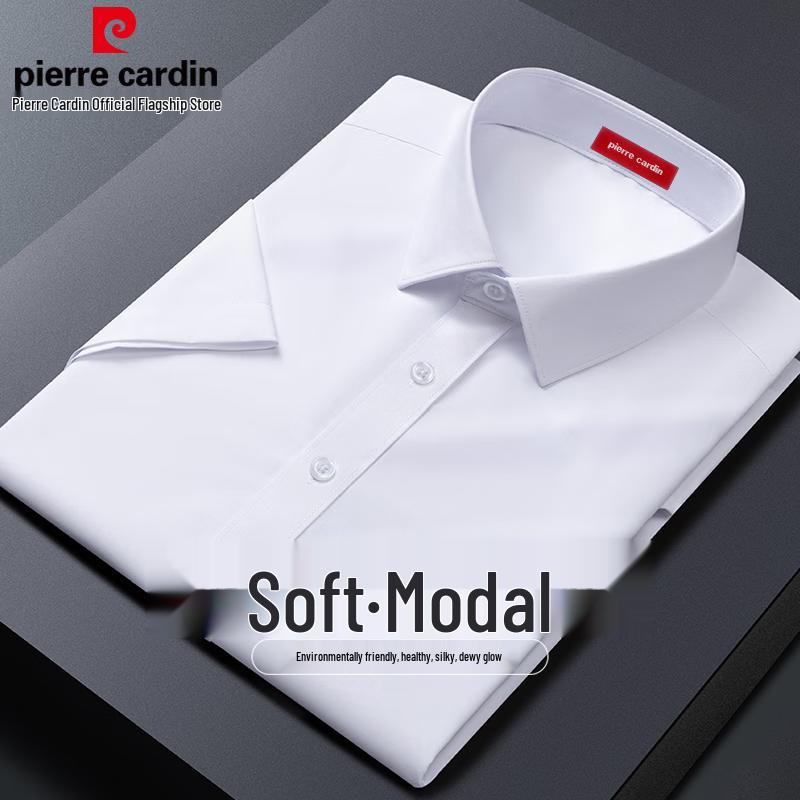 Pierre Cardin Men s Modal Blend Short Sleeve Wrinkle-Free Shirt 41