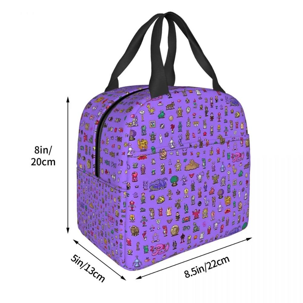 Earthbound Mega Sprite Sheet Insulated Lunch Bag for Kids School Cooler Thermal Food Box Tote Leakproof Lunch Boxes Container