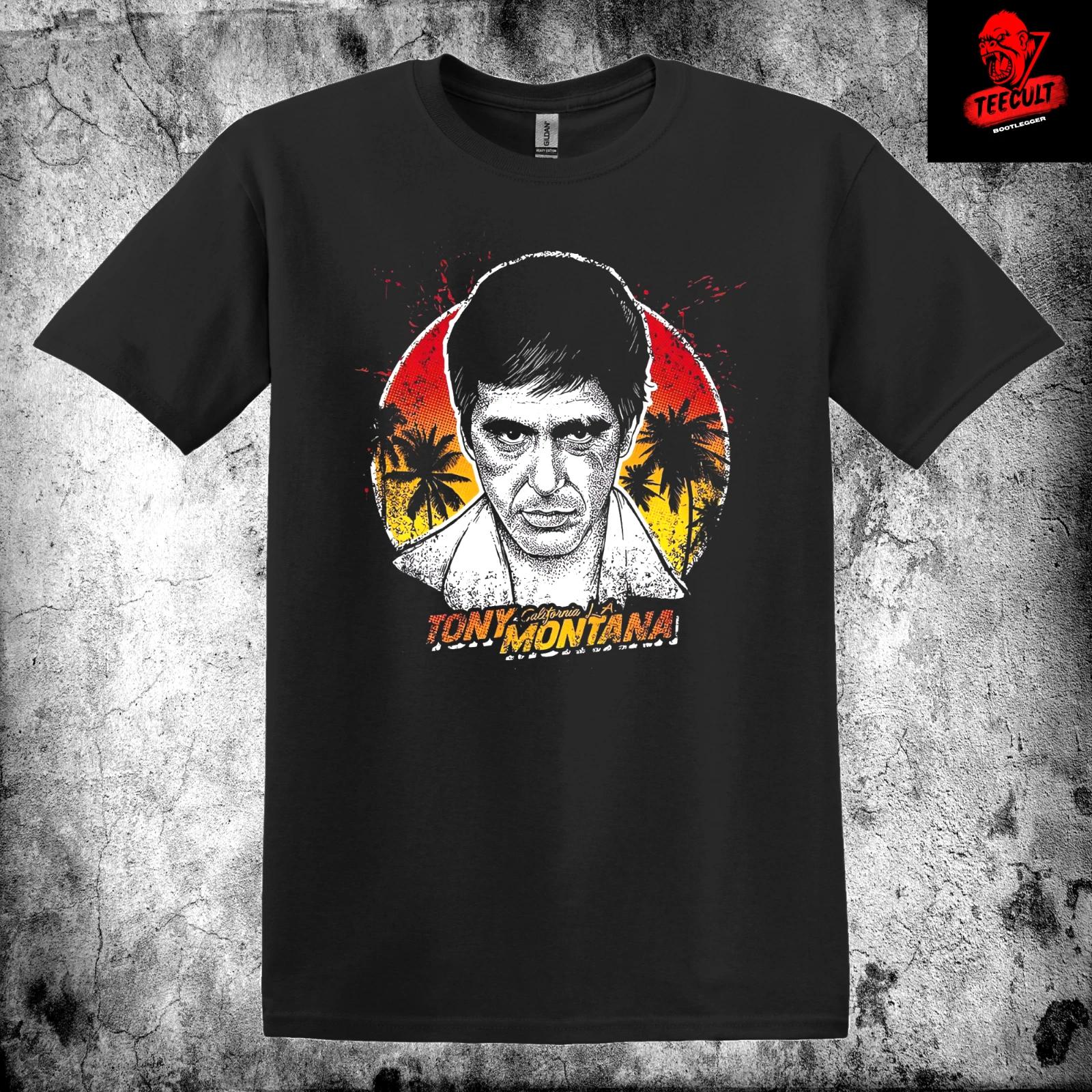 Men s and Women s T-shirts Scarface (1983) Tony Montana Cult Movie Character Unisex Cotton XXXXL