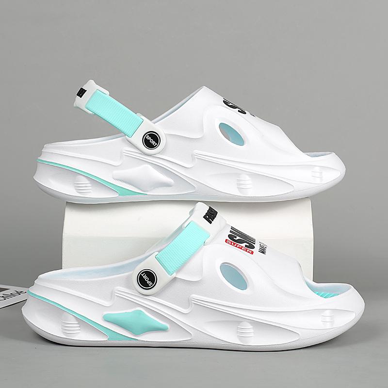 

Модные мужские уличные сандалии, тапочки, пляжные удобные сабо на мягкой подошве, мужская повседневная обувь, садовая обувь, мужские и женские пляжные сандалии 36-37