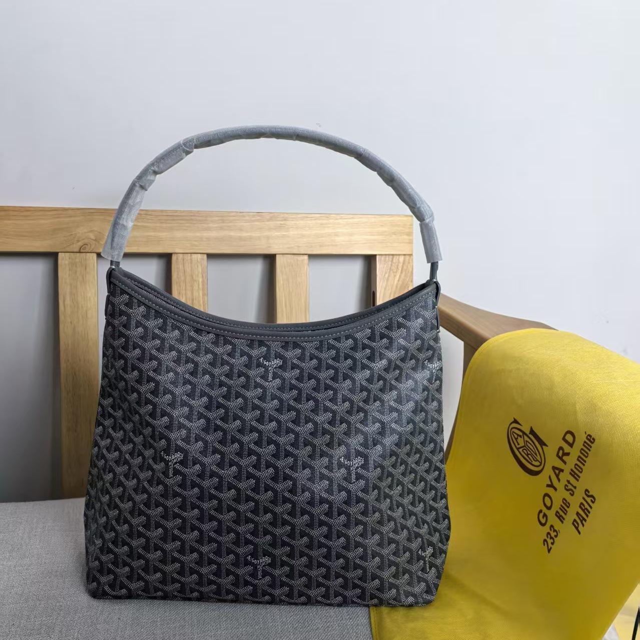 

Высококачественная большая сумка-хобо с узором «гусиная лапка» – универсальная сумка под мышкой для женщин и матерей серый