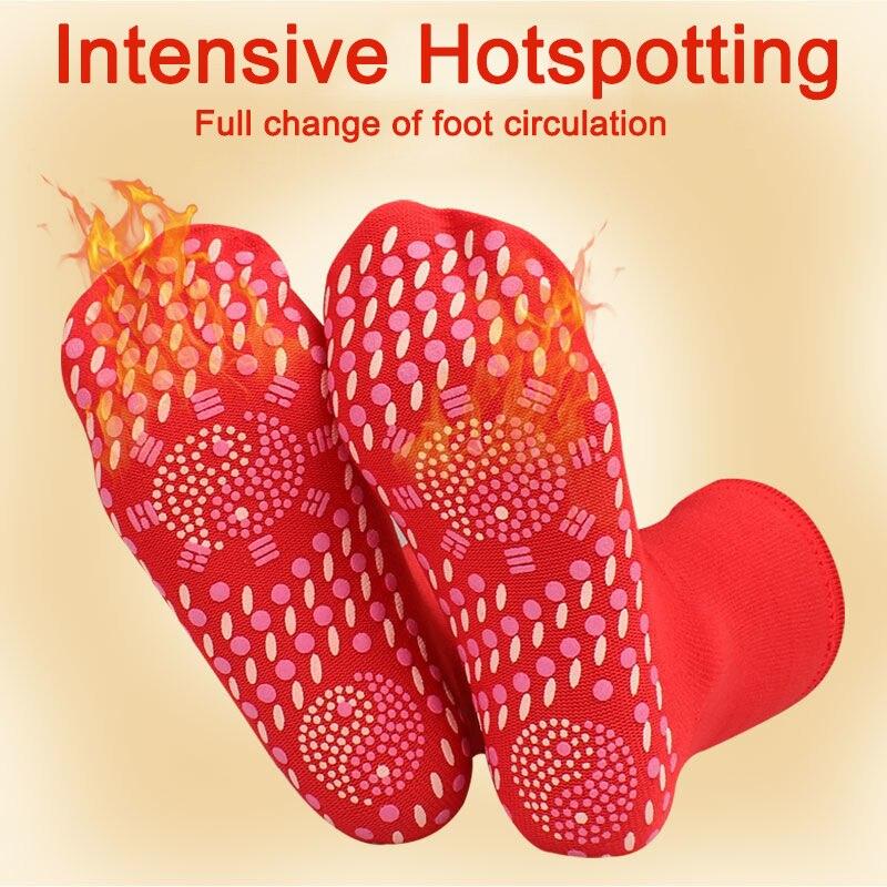 Unisex Self Heated Health Care Warm Socks Tourmaline Magnetic Therapy Foot Sox Massager Pain Relief Pression Sports Thermal Sock