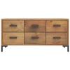 349931 vidaXL Storage Bench Brown 110x30x45cm Recycled Solid Pine