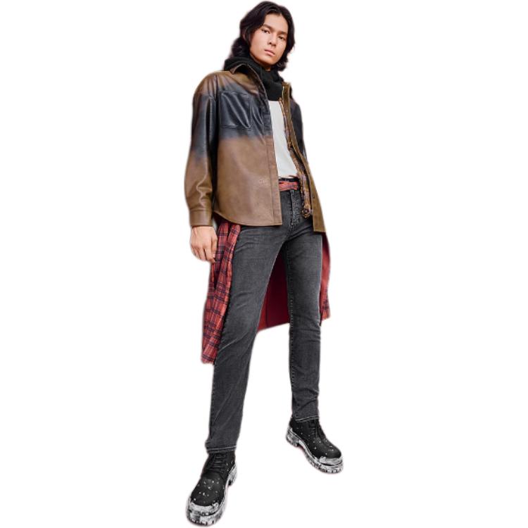 Levis Simple Comfortable Casual Fashion Long Sleeve Jacket Men Jackets Brown 002NC-0000