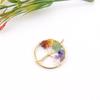7-Color Natural Stone Jewelry Crystal Gravel Fortune Tree Handmade Winding Tree Of Life Pendant Necklace Jewelry N741