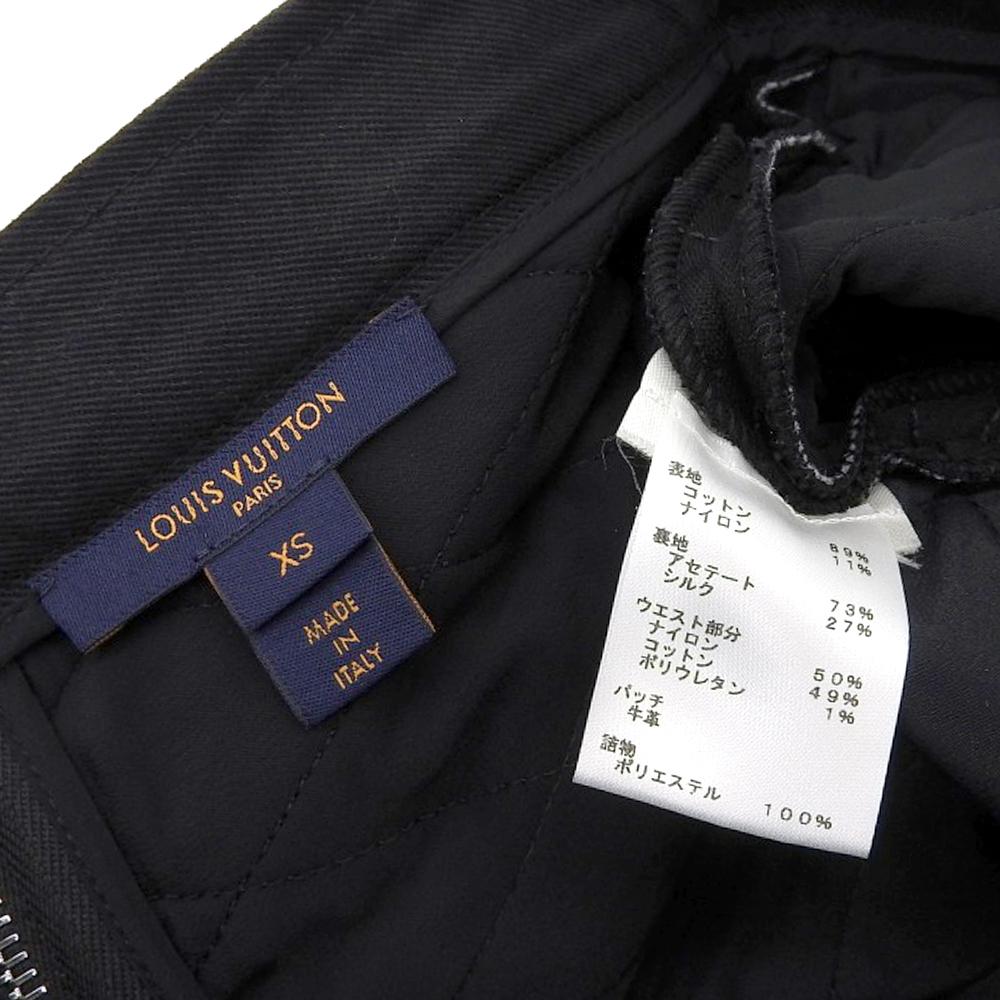 Louis Vuitton Excellent Condition Monogram Pocket Quilted Jersey Skirt, Women's, Black, Size XS, FJSK15FED 1A84D0 Skirt XS blackUsed