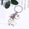 Animal Bell Enamel Golden Retriever Maltese Dog Pendant Dog Keychain Pet Keychain Pet Keyring