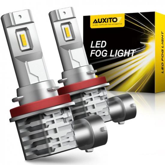 Pair H11 LED Headlight High Low Beam Bulbs Super Bright CANbus High Power