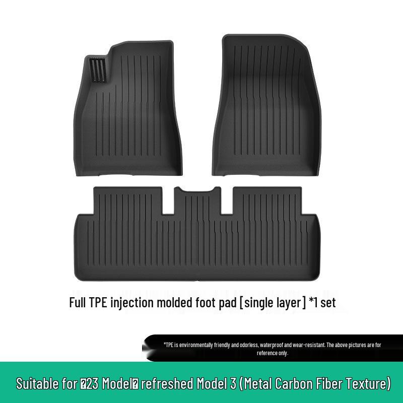 Environmentally Friendly TPE Floor Mats for 2023 Tesla Model 3