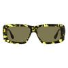 Victoria Beckham Women S Chain Rectangular SunglaSSeS vb669S 012 Yellow Havana 55mm 012
