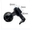 Universal 16mm Dashcam/Bicycle Mount with Suction Cup and Ball Head Adapter