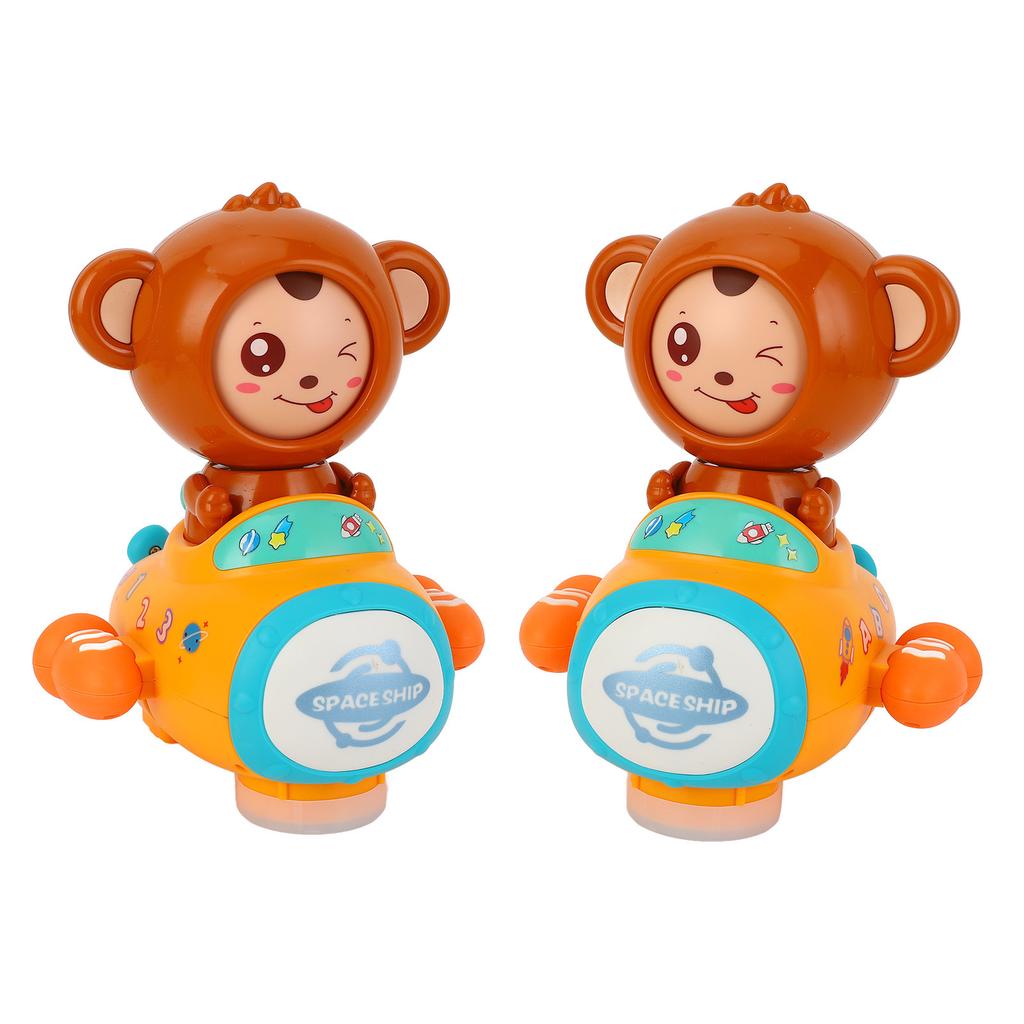 Space Ship Toy Electric Monkey Toy Ship Electric Universal Light and Music Space Ship Toy for Childr