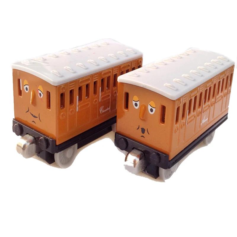 Oryginalny Thomas i Przyjaciele Track Master Pociąg Annie Clarabel Model Metal Plastik Magnetyczny Wagonik Kolejowy Zabawka dla Chłopca Prezent Urodzinowy