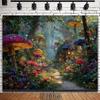 2D Dreamy Magical Mushroom Wonderland Backdrop for Children's Studio Photos