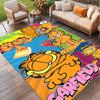 Tapete Estampado Garfield, Carpete de Chão Lavável, Para Entrada Quarto de Estudante Lavanderia Escritório Estudo, Decoração de Casa Presente de Aniversário Natal