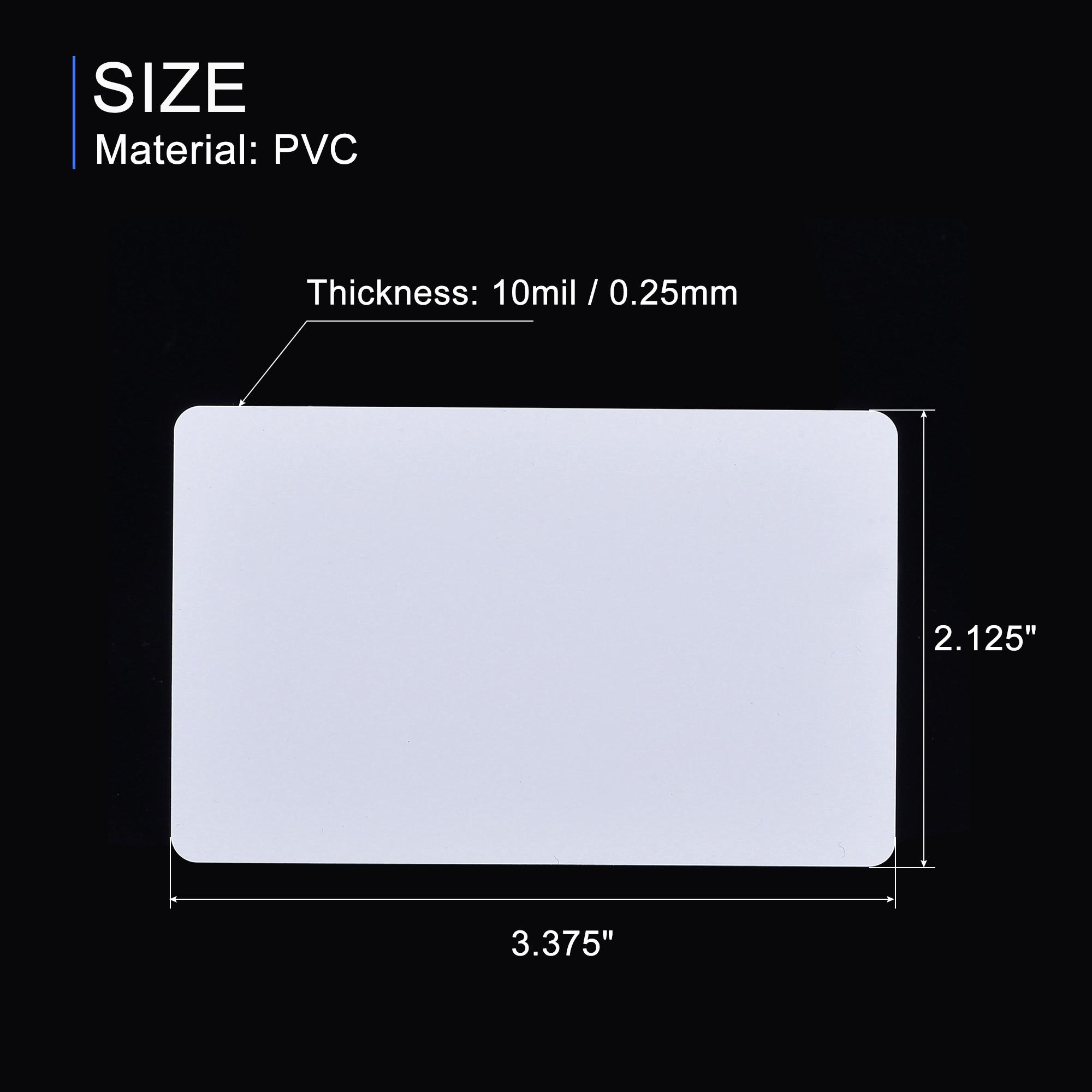 20-100Pcs Blank PVC Cards for ID Badge Printers Graphics Quality White Plastic PVC Cards CR80 10 Mil (CR8010)