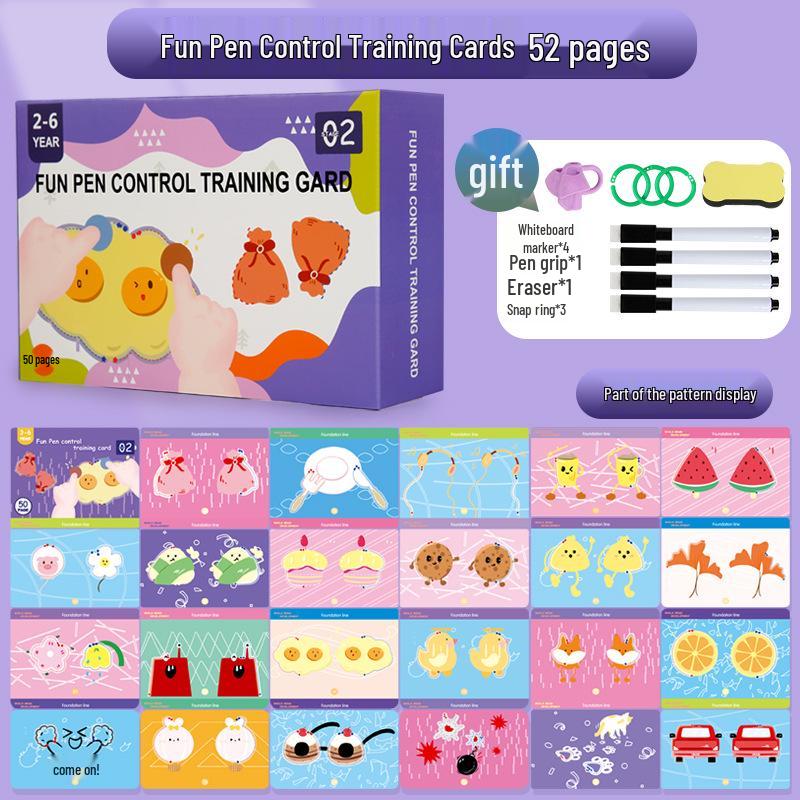 

Стираемая забавная ручка, карточки для практики написания цифр и контроля для детей