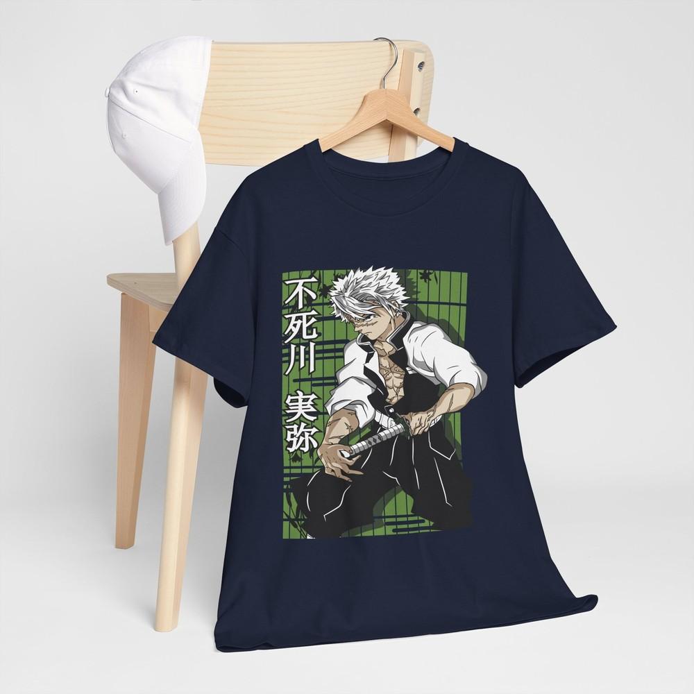 Kyojuro Rengoku Tshirt Kimetsu No Yaiba Anime Demon Slayer Black Shirt All Size