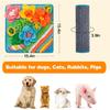 Pet Slow Food Puzzle Mat Dog Sniffing Mat Cat Feeding Blanket Sniffing Training Mat Toys