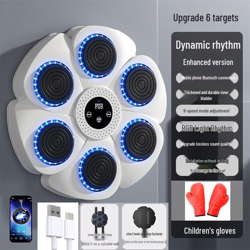 Smart Bluetooth Musikalisk Boxningsmål: Hemmaträningsutrustning för vuxna och barn
