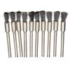 10-teiliges Raddrahtstiftbürsten-Stahlbecherbürsten-Drehwerkzeug-Polierset-Zubehörset zum Reinigen, Schleifen und Polieren