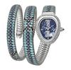 Glam Snake Blue Dial Multicolor Steel Strap Watch for Women JC1L163M0225