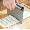 Durable Stainless Steel Dough Pastry Scraper Pizza Cutter Chopper with Measuring Scale for Bread Pastry Pizza Preparation
