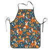 Fox In Autumn Foliage Polyester Apron Foxes Autumn Partten Kitchen Household Bib Tablier Hotel Pinafore for Chef Barista