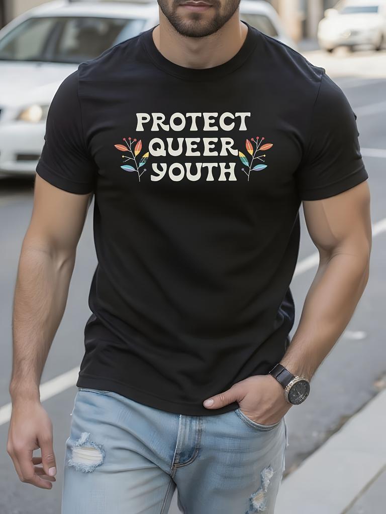 Plus Size Tshirt Protect Queer Youth Trans Rights Graphic...