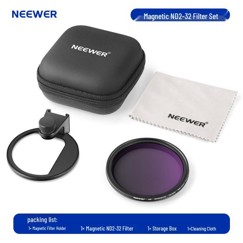 

NEEWER 67MM HD ND2-32 Universal Phone Filter with Magnetic Clip