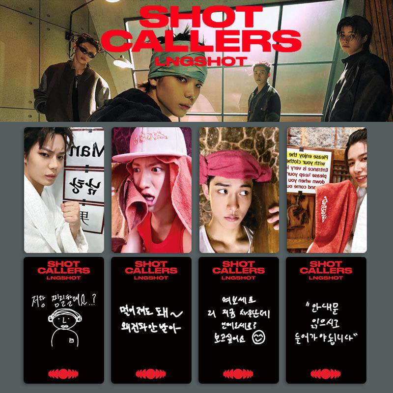 

LNGSHOT SHOT CALLERS Debut Card Special Card MUSIC Card POP-UP Store Postcard RYUL WOOJIN LOUIS OHYUL Fans Collection Photocard 5.4x8.6cm