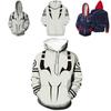 Stilvolle Jujutsu Kaisen Hoodies für Herren mit lebhaftem 3D-Druckdesign