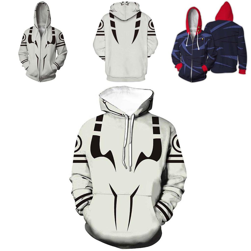 Stilvolle Jujutsu Kaisen Hoodies für Herren mit lebhaftem 3D-Druckdesign