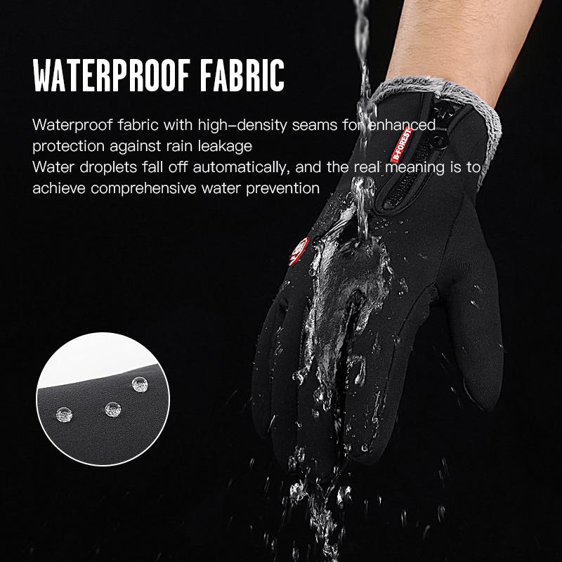 Thickened Non-slip Wind Shielding Touch Screen Warm Outdoor Biking Gloves Designed For Autumn and Winter Mountaineering Bicycles High Quality