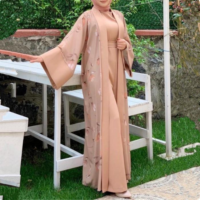 2022 Loriya Nahöstlich Dubai Türkisch Einfarbiges Kleid Jumpsuit LR537