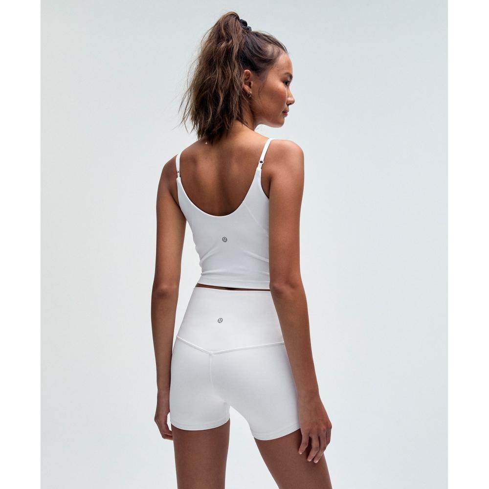 Lululemon Align  Cropped CAmi TAnk Top  Light Support  A B Cup White