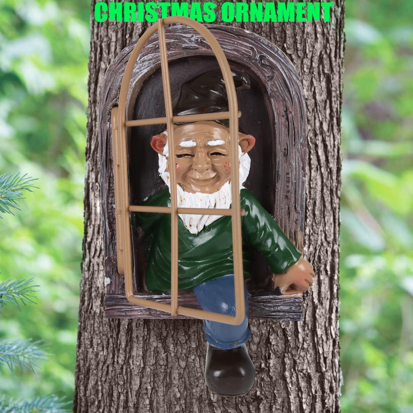 

Садовое украшение Полистоуновая статуэтка Старик с бородой Рождественское украшение 15