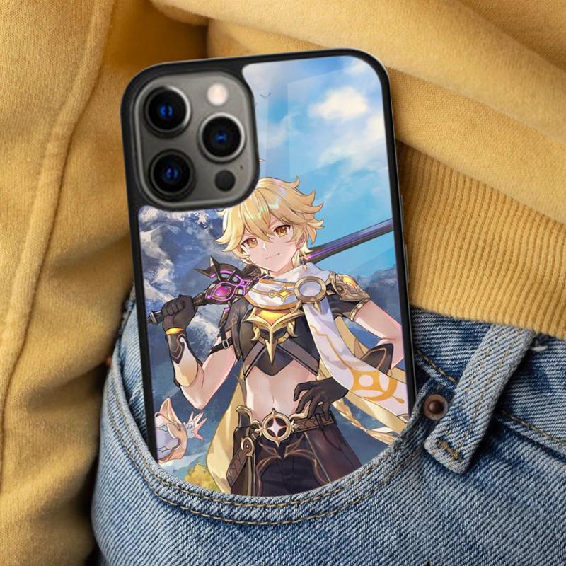 Game Genshin Impact Cute Soft Phone Case for iPhone 17 Air 16e Pro max 15 Pro 13 14 Plus 11 12 MagSafe Magnetic Coque