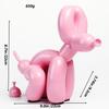 Shiny Balloon Dog Poop Art Statue: Cute Animal Sculpture for Home Decor