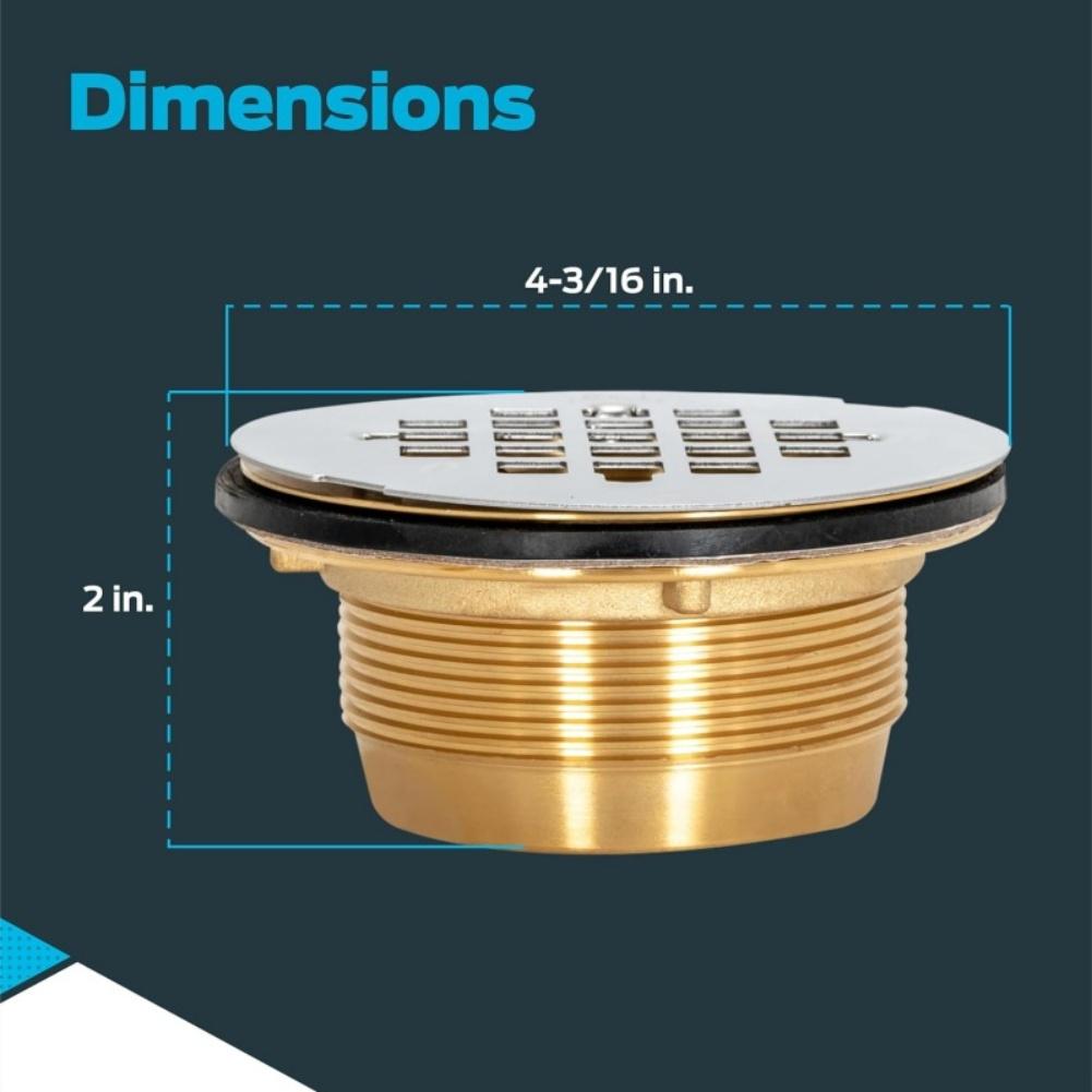 Stylish Plumbing Fixtures Bathroom Accessories Bathroom Grate Brass Floor Drain Captures Debris Thickened Structure China Mainland
