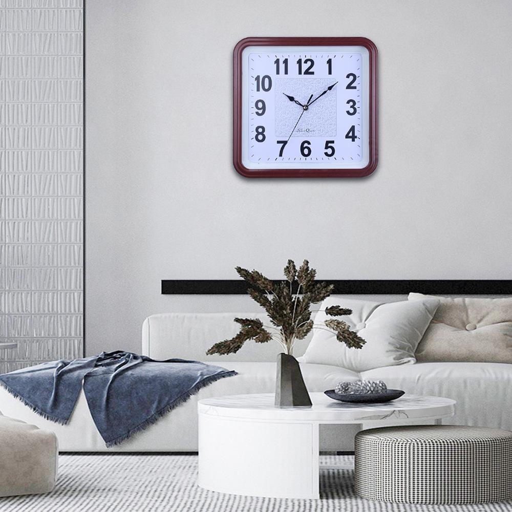 Living Room Home Electronic Clock with Clear Fonts, Personalized and Creative Travel Time, Accurate Silent Wall Clock, Punch-free Quartz Clock
