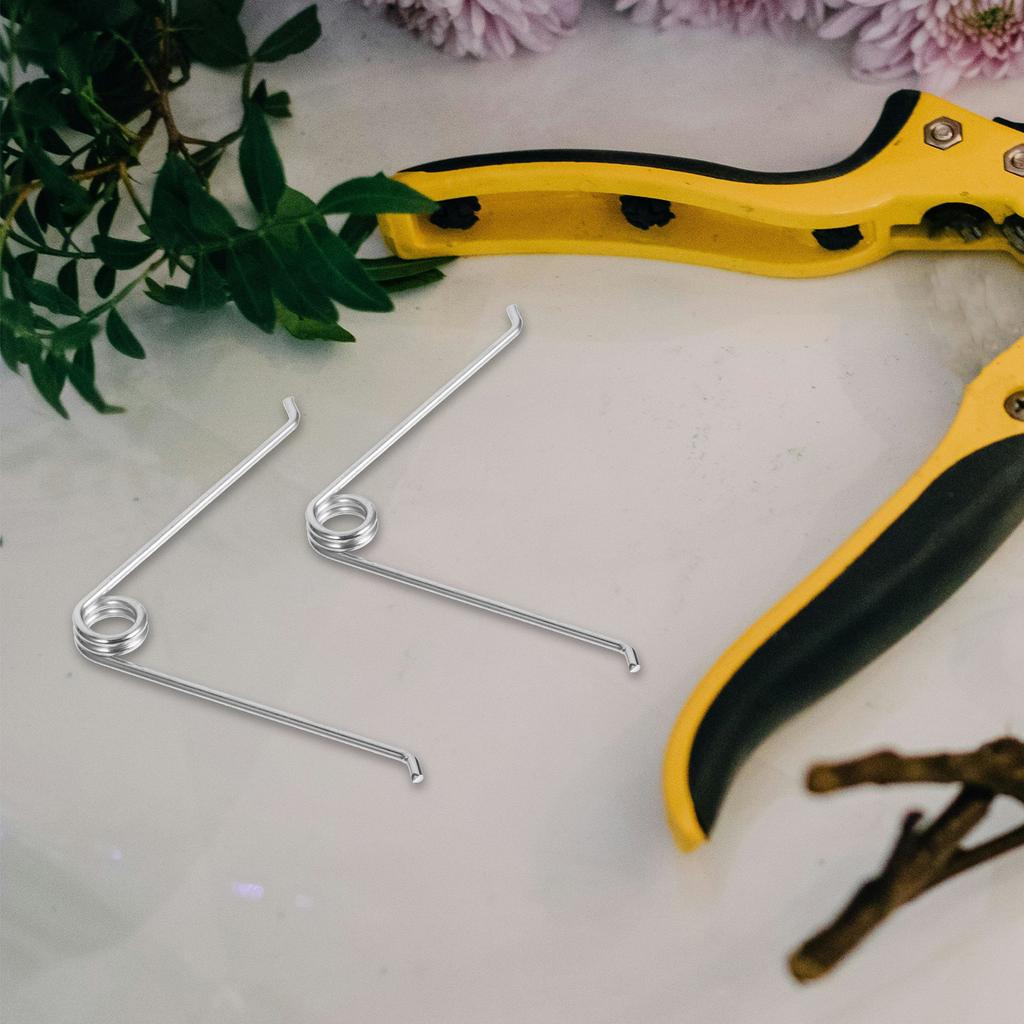 10Pcs Stainless Steel Springs Pruner Replacement Flexible V-Shape Springs for Garden Clippers Hand Pruners Pruning Tools
