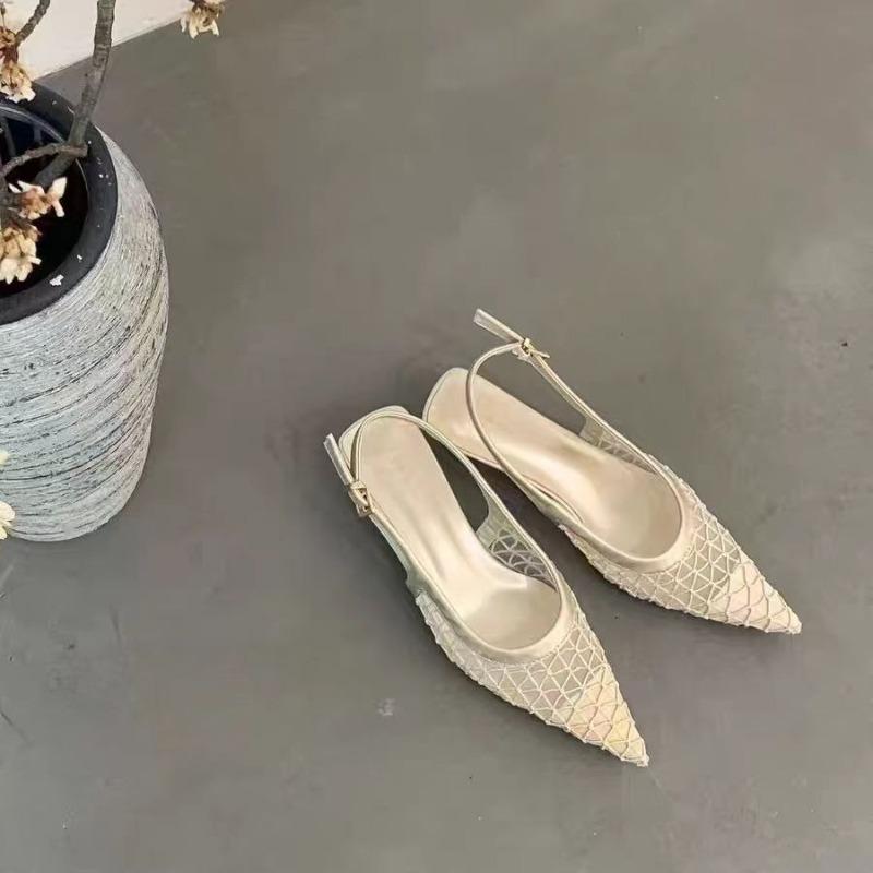 Summer women's headband sexy sandals, fashionable hollowed-out women's pointed high-heeled sandals, street style elegant sandals