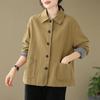 Women's Fashionable Lapel Short Jacket - Spring Casual Loose Slimming Top