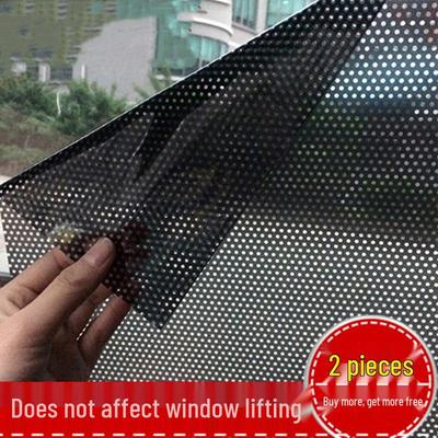 Electrostatic Dot PVC Car Window Sunshade Film Sticker 2-Piece Set