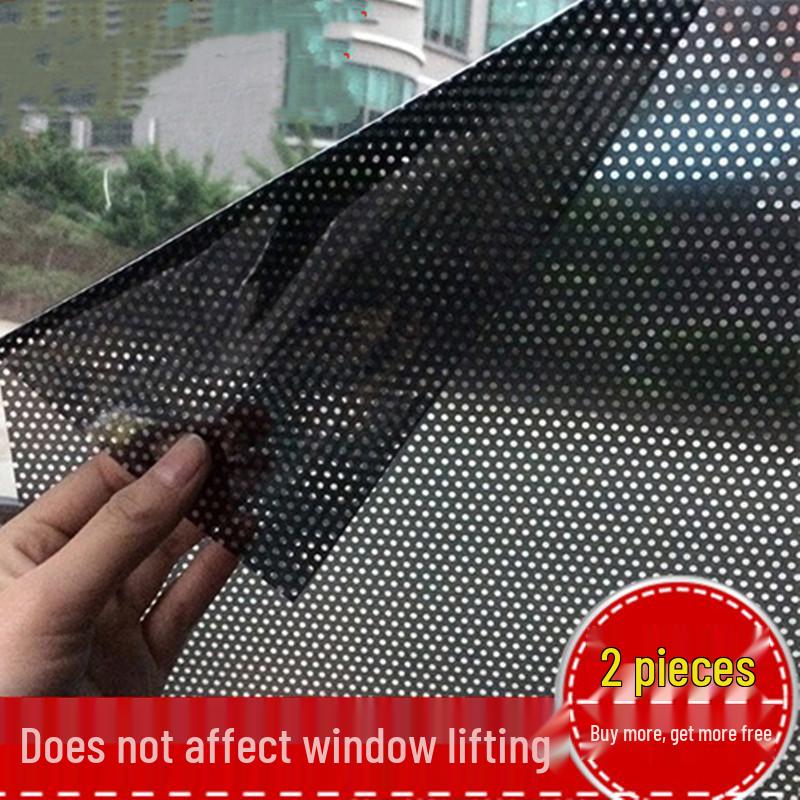 

Электростатическая точечная ПВХ пленка-наклейка для солнцезащиты на окна автомобиля, набор из 2 штук