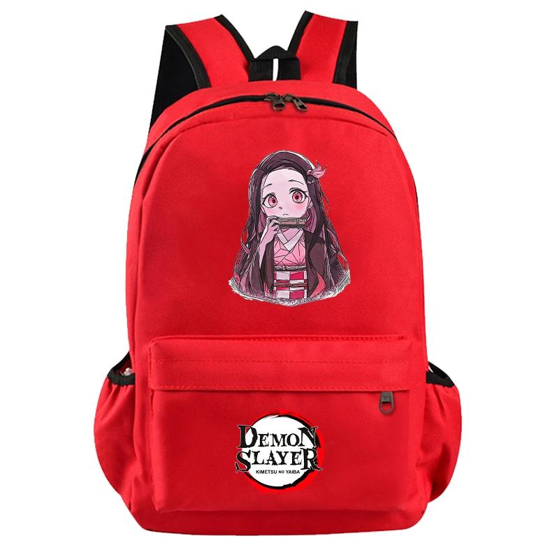 Anime Demon Slayer Backpack for Boy Girl Back To School Bag Large Capacity Backpack Bookbag for Kid Men Women Travel Bag Mochila