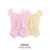 Spring 2025 Women's European & American Fashion Pleated Knit Top