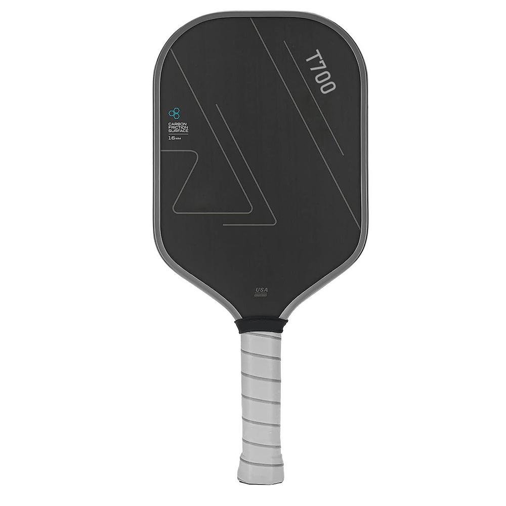 High Quality T700 Carbon Fiber Rectangle Pickleball Paddle 418mm 16mm PP Honeycomb Core 230g 40 Holes Edgeless Solid Pattern