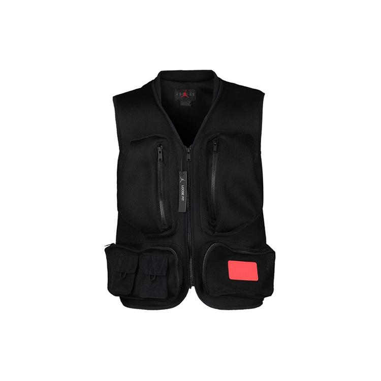 Jordan Vests Men s Black V neck Moderate Workwear CN4585-010 M